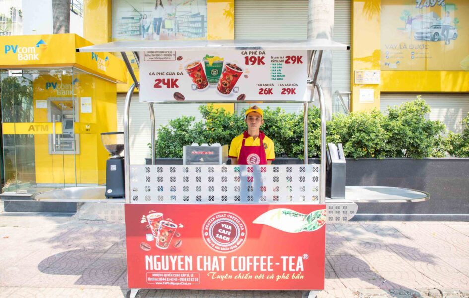 nhượng quyền xe cafe take away nguyên chất coffee & tea